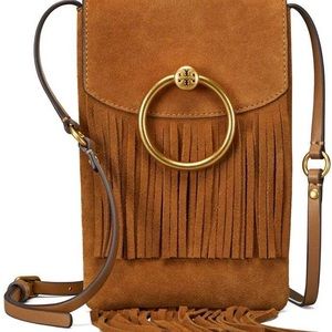 Tory Burch Farrah Fringe Phone/ Crossbody Bag